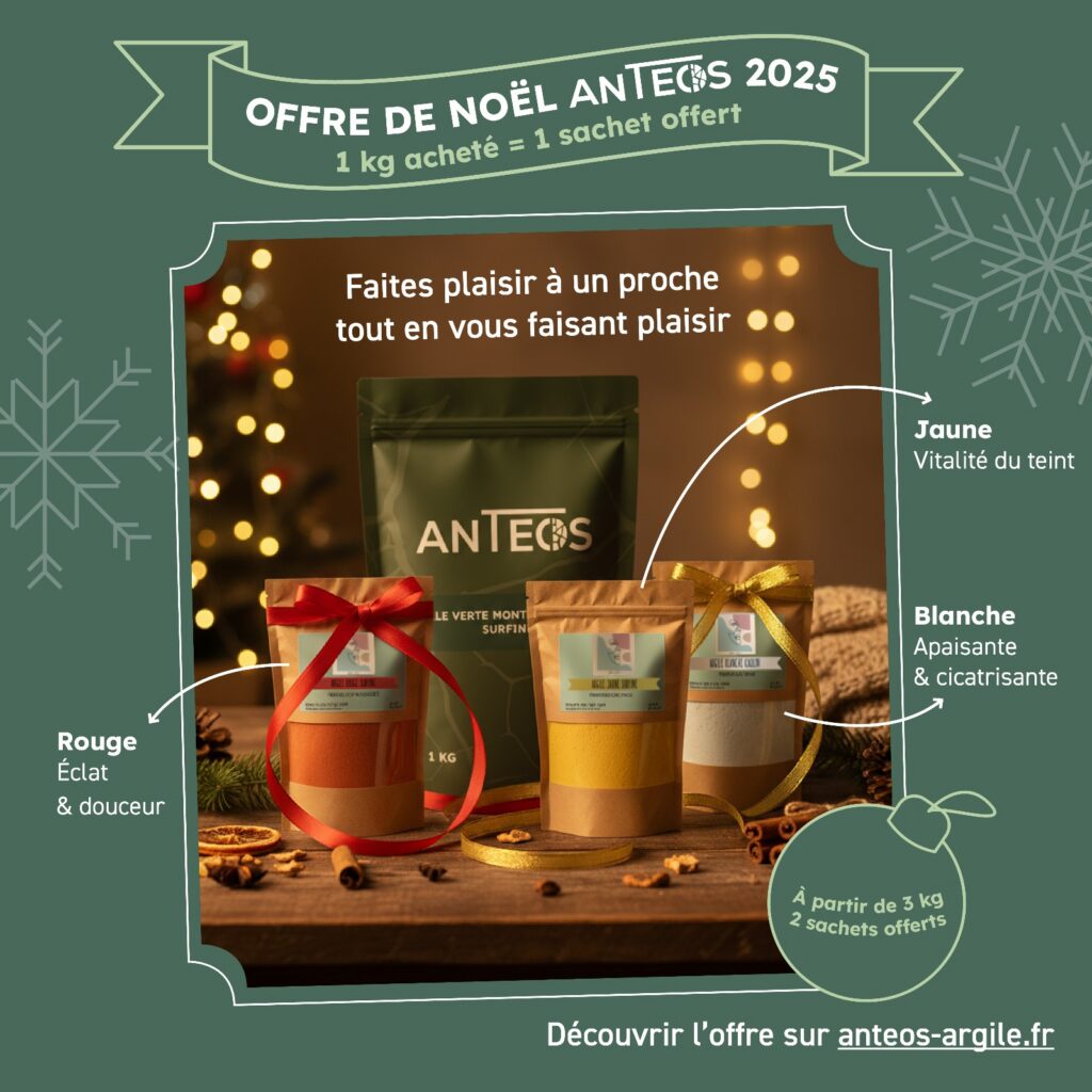 Sachet d’argile blanche kaolin Anteos, offre actuelle