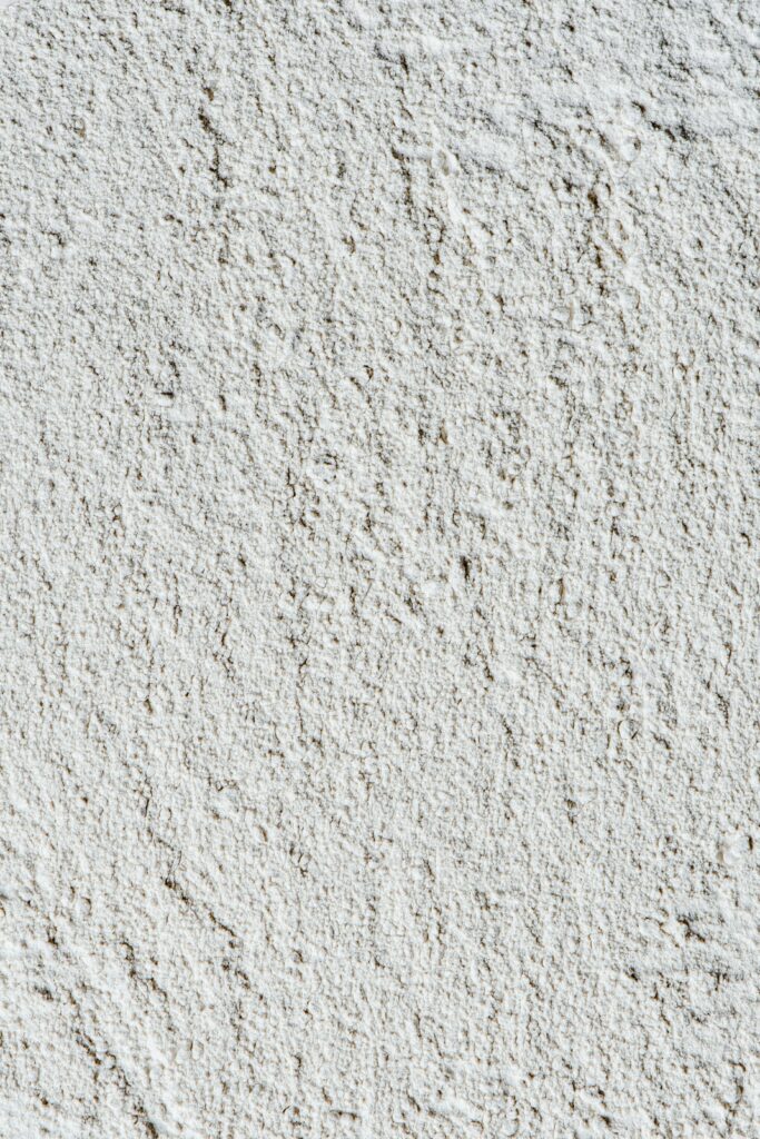 Poudre d’argile blanche kaolin en gros plan